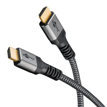 Kabel HDMI 2.1 8K 60Hz Goobay Plus TEXTIL 1m