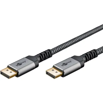 Kabel DisplayPort DP 1.4 8K Goobay Plus TEXTIL 1m