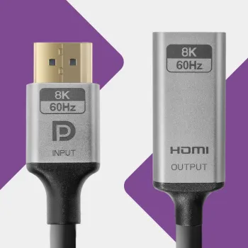 Adapter DP HDMI 8K 60Hz Spacetronik KDH-SPA002 0,2
