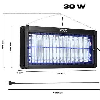 Lampa UV na owady wisząca/stojąca VAYOX IKV-30W