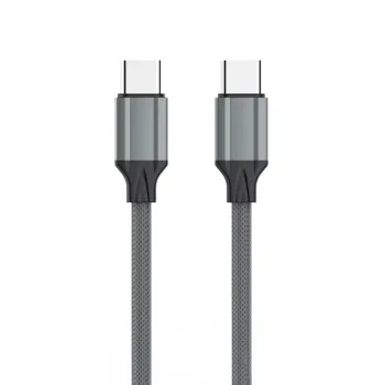 Kabel szybkiego ładowania z TPE 2x USB-C 65W PD 1M