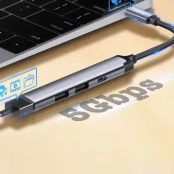 Adapter HUB multiport USB-C 4w1 5Gbps DS-34C