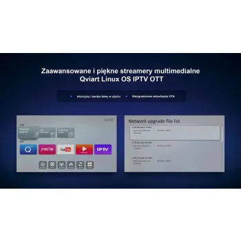 Tuner IPTV Qviart OG3Ws SAT DVB-S2 Linux OTT