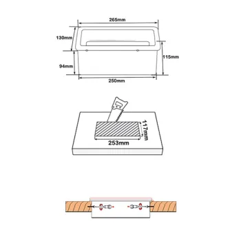 Gniazdo blatowe otwierane Spacetronik SPS-B24B V2