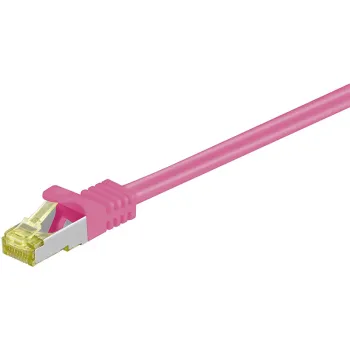Kabel LAN Patchcord CAT 7 S/FTP pink - 7,5m