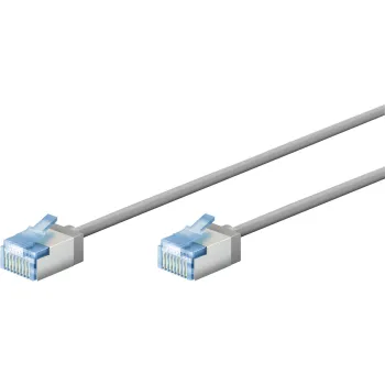 Kabel LAN Patchcord CAT 6A EXTRA FLEX szary 0.15m