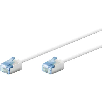 Kabel LAN Patchcord CAT 6A EXTRA FLEX biały 0.15m