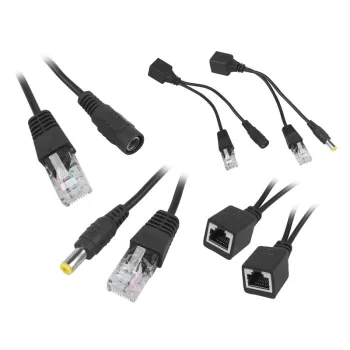 Adapter zasilania po skrętce PoE RJ-45 2.1/5.5 mm