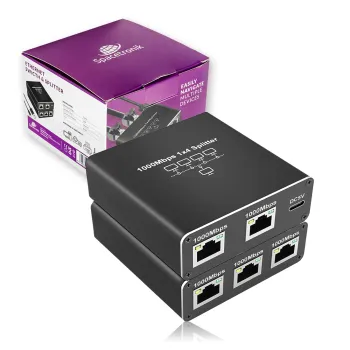 Rozdzielacz Ethernet RJ45 1 do 4 SP-SG104 Gigabit