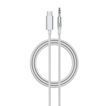 Kabel adapter DAC z USB-C na Jack 3,5mm 1m biały