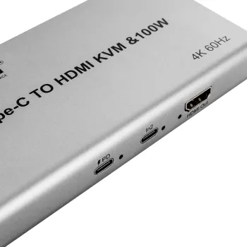 Adapter USB-C do HDMI KVM 100W 4K 60Hz SPU-M17