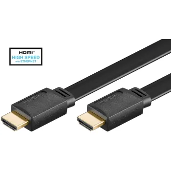 Kabel HDMI Goobay High Speed Płaski - 1,5m