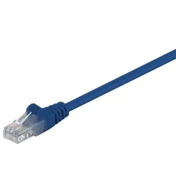 Kabel LAN Patchcord CAT 5E 0,25m niebieski