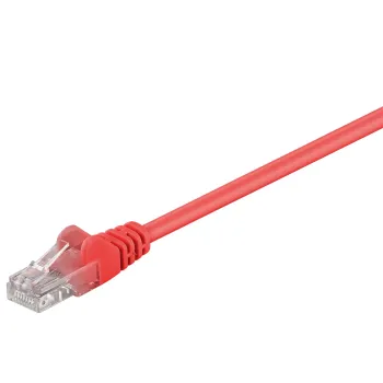 Kabel LAN Patchcord CAT 5E 0,5m czerwony