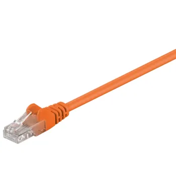 Kabel LAN Patchcord CAT 5E 0,25m pomarańczowy