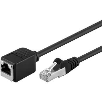 Kabel LAN przedłużacz CAT 5E czarny 1,5m
