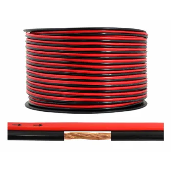 kabel głośnikowy Lexton 2x2.50 CCA czarno/czerwony