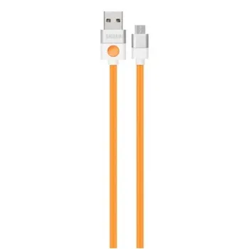 Kabel USB - microUSB 2.0 ORIGAMI 3m Pomarańczowy