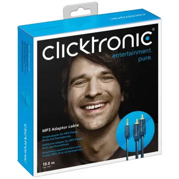 CLICKTRONIC Kabel Audio Jack 3,5mm - 2xRCA 15m