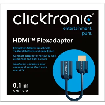 Adapter HDMI 2.0 4K@60Hz gn-wt FLEX Goobay 10cm