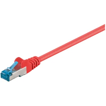 Kabel LAN Patchcord CAT 6A S/FTP czerwony 15m