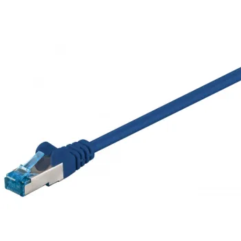 Kabel LAN Patchcord CAT 6A S/FTP niebieski 0,5m
