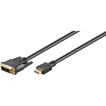 Kabel DVI-D (18+1) Single Link - HDMI Goobay 1m