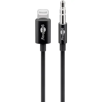 Kabel Jack 3,5mm - Apple Lightning 8-pin Goobay 1m