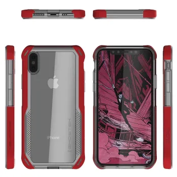 Etui Cloak 4 Apple iPhone Xs czerwony