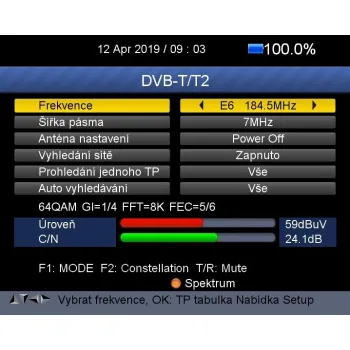 DreamSky TSC-4K TRIO UHD HEVC DVB-S2/T2/C H.265