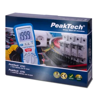 Tester bezpieczników prądowych RCD PeakTech 2710