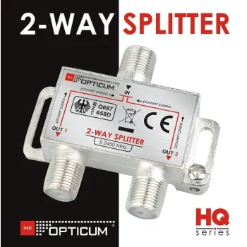 Rozgałęźnik Opticum 1x2 HQ 2-WAY 5-2400 MHz