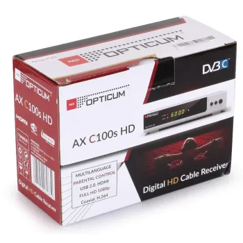 Tuner DVB-C Opticum HD C100 PVR - Srebrny