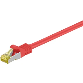 Kabel LAN Patchcord CAT 7 S/FTP czerwony 7,5m