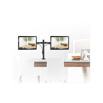 Uchwyt biurkowy na dwa monitory Maclean MC-754