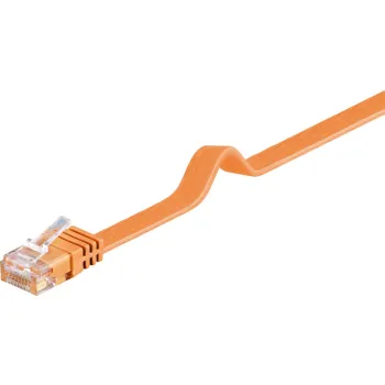 Kabel LAN Patchcord CAT 6 U/UTP PŁASKI orange 2m