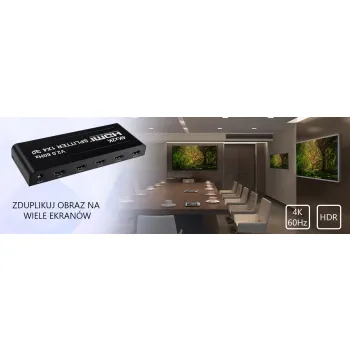 Rozgałęźnik HDMI 1x4 SPH-RS1042.0 60 Hz 4K HDR