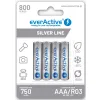 Akumulatorki AAA / R03 Ni-MH everActive 800mAh Silver Line (box 4 szt.)