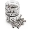 Gniazdo F / Wtyk TV Spacetronik TV-IECM01 100 szt. (23731)
