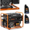 ZESTAW AGREGAT PRĄDOTWÓRCZY DAEWOO GDA 7500E 6.5kW + 2x GENERATOR OIL SAE 10W-30 DWO 600