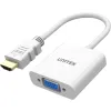 Unitek Adapter HDMI na VGA, FullHD 60Hz, biały