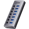 Unitek Hub USB A 3.0 7w1, 5Gbps z przełącznikami portów