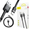 KABEL USB-A / USB-C Baseus Cafule CATKLF-BG1 100cm 3A QC 3.0 CZARNO-SZARY W NYLONOWYM OPLOCIE
