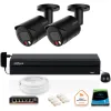 Zestaw monitoringu IP DAHUA 2x kamera IPC-HFW2849S-S-IL-0280B-BLACK 8MPX