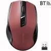 Mysz optyczna Ugreen MU006 bezprzewodowa USB 2.4GHz / Bluetooth 5.0 4000 DPI - czerwona