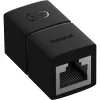 Złączka sieciowa łącznik kabli Ethernet RJ-45 Baseus AirJoy Series 2 szt. - czarna