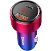 Ładowarka samochodowa Baseus Magic Series PPS USB-C/USB-A 45W różowo-niebieska
