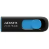 Adata Pendrive UV128 64GB USB 3.2 Gen1 czarno - niebieski