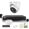 Zestaw monitoringu IP Dahua TIOC 8mpx 4K kamera IPC-HDW3849H-AS-PV-0280B-S5 rejestrator z dyskiem do pracy ciągłej