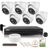 Zestaw monitoringu IP Dahua TIOC 5mpx 2K 6 kamer IPC-HDW3549H-AS-PV-0280B-S5 rejestrator z dyskiem do pracy ciągłej